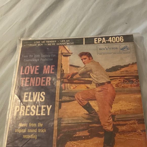 Media | Original 1956 Vinyl Record Love Me Tender Elvis Presley | Poshmark